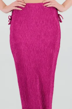 Shasa Textured Midi Skirt