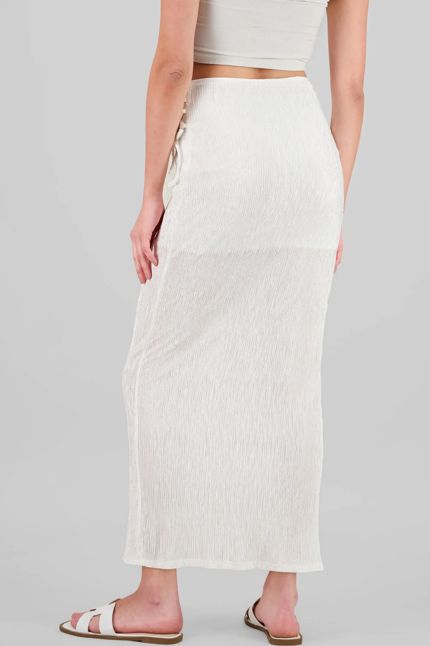 Shasa Textured Midi Skirt