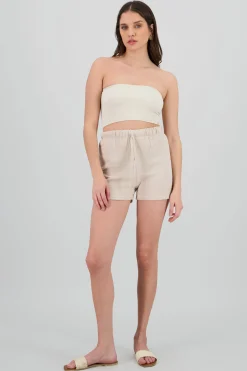 Shasa Textured Mini Shorts