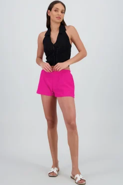 Shasa Textured Mini Shorts