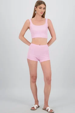 Shasa Textured Mini Shorts