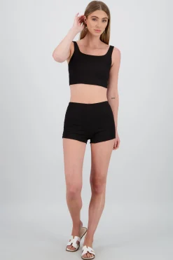 Shasa Textured Mini Shorts