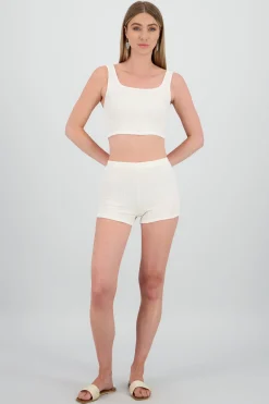 Shasa Textured Mini Shorts