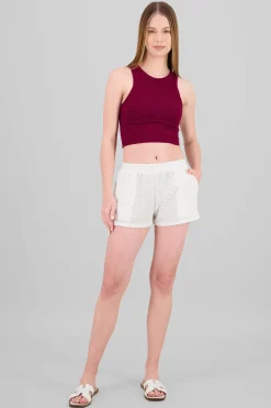 Shasa Textured Mini Shorts
