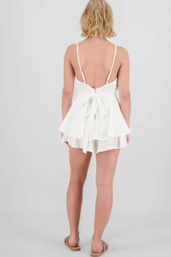 Shasa Textured ruffled mini dress