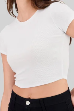 Shasa Textured Short Sleeve Top