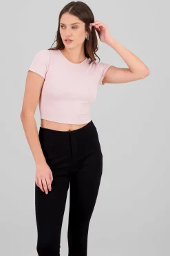 Shasa Textured Short Sleeve Top
