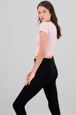 Shasa Textured Short Sleeve Top
