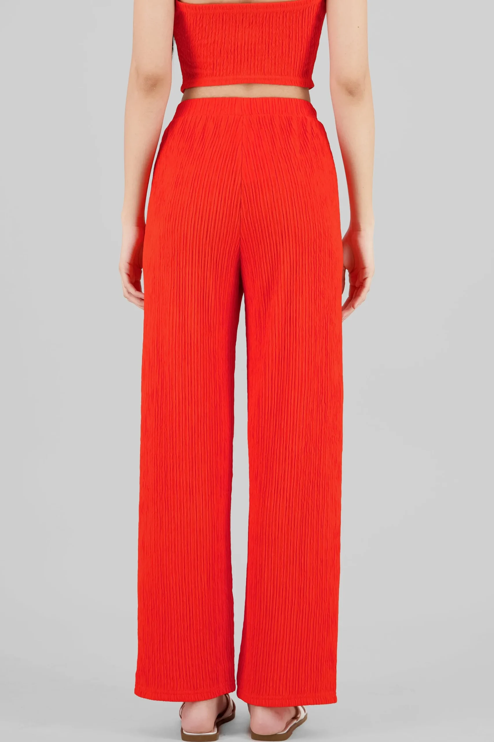 Shasa Textured Straight Pants
