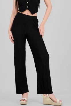 Shasa Textured Straight Pants