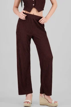 Shasa Textured Straight Pants