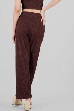 Shasa Textured Straight Pants