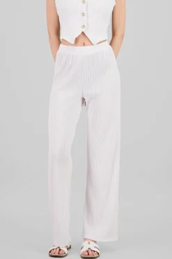 Shasa Textured Straight Pants