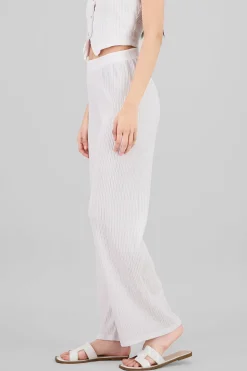 Shasa Textured Straight Pants