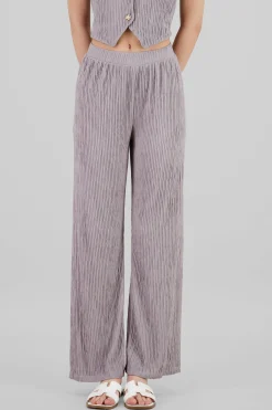 Shasa Textured Straight Pants