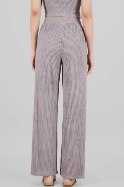Shasa Textured Straight Pants