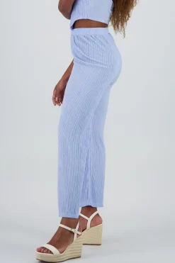 Shasa Textured Straight Pants