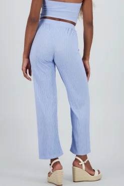 Shasa Textured Straight Pants
