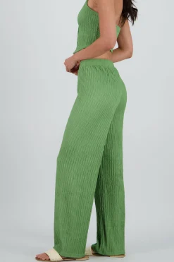 Shasa Textured Straight Pants