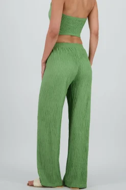 Shasa Textured Straight Pants