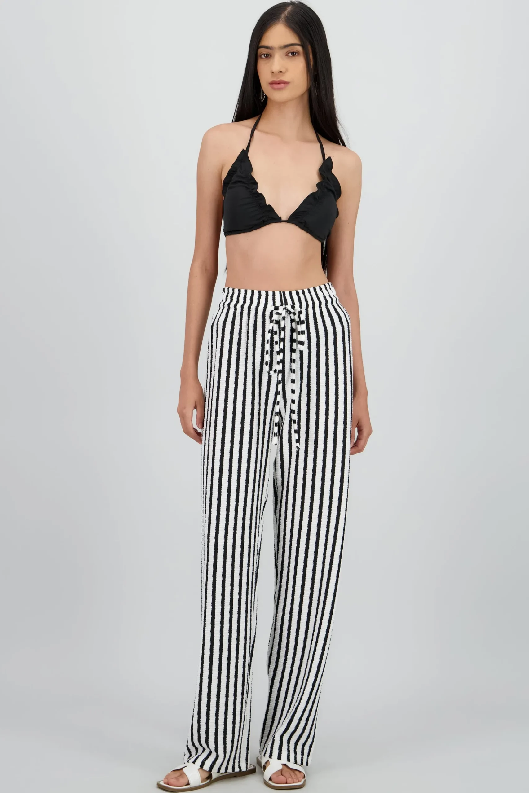 Shasa Textured Stripe Pants