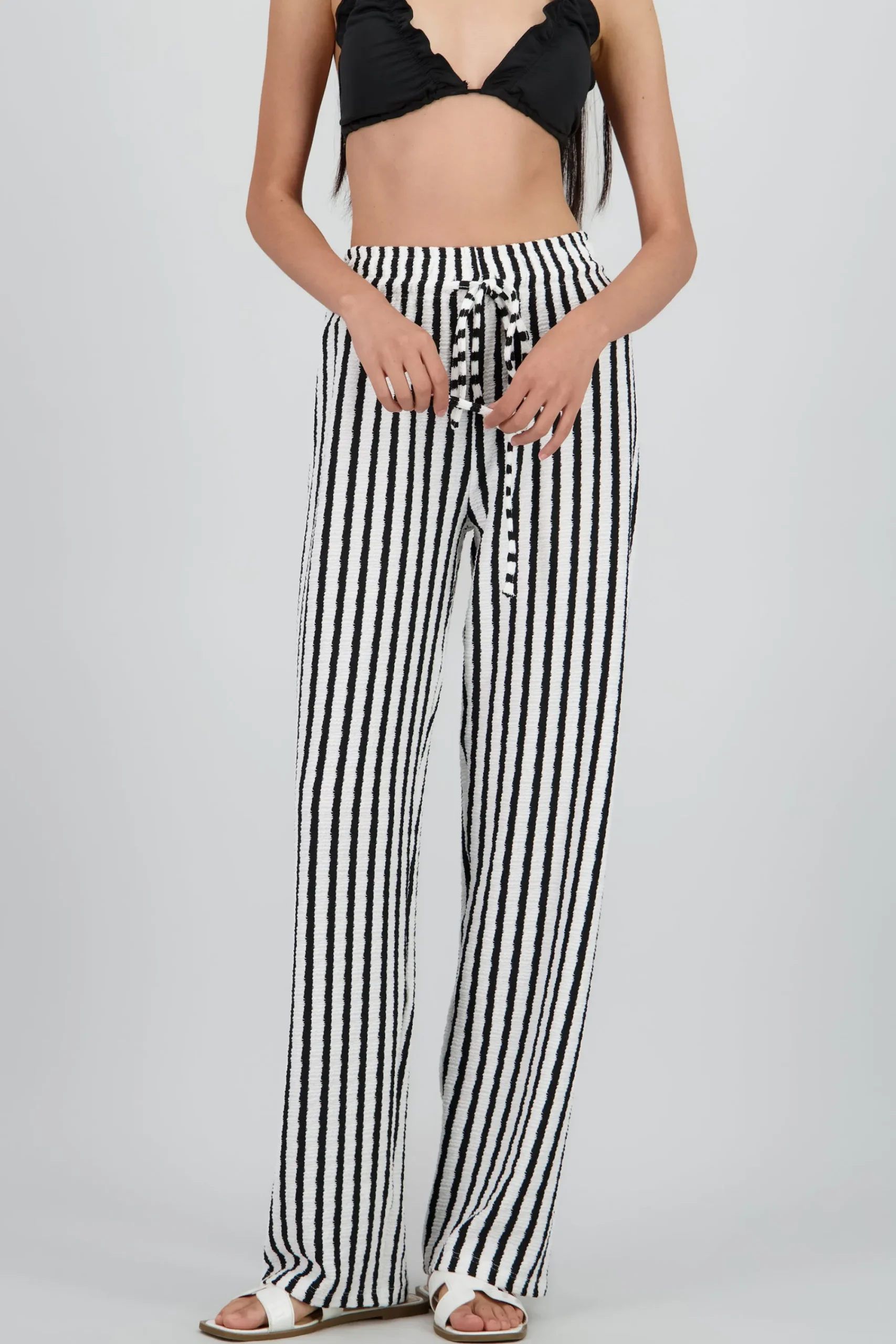 Shasa Textured Stripe Pants