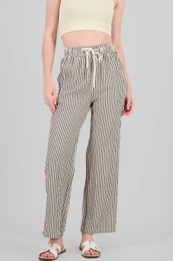 Shasa Textured Striped Pants