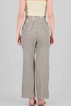 Shasa Textured Striped Pants