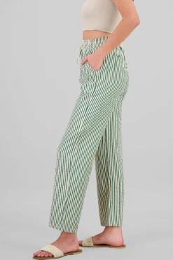 Shasa Textured Striped Pants