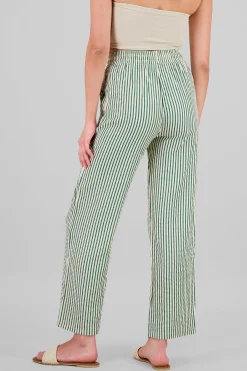Shasa Textured Striped Pants