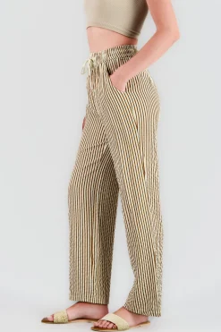 Shasa Textured Striped Pants