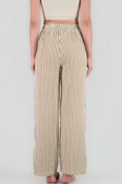 Shasa Textured Striped Pants