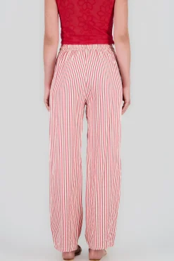 Shasa Textured Striped Pants