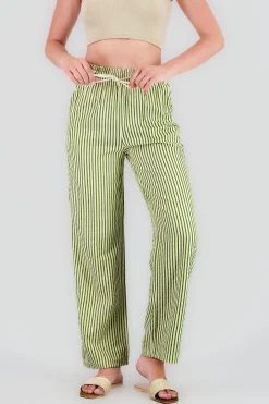 Shasa Textured Striped Pants