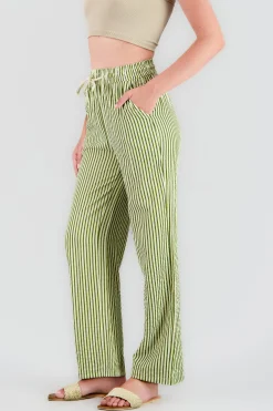 Shasa Textured Striped Pants