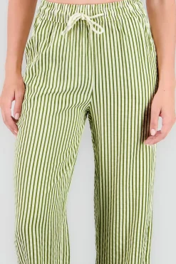 Shasa Textured Striped Pants