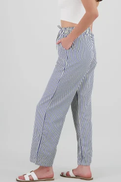 Shasa Textured Striped Pants