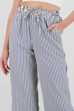 Shasa Textured Striped Pants