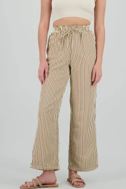 Shasa Textured Striped Pants