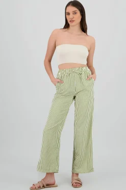 Shasa Textured Striped Pants