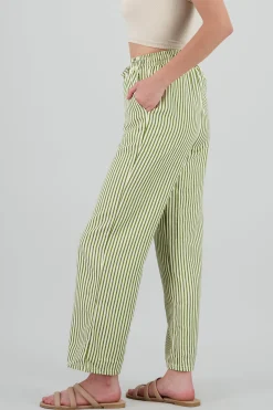 Shasa Textured Striped Pants