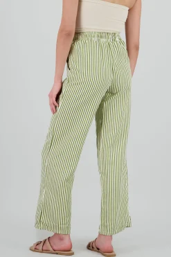 Shasa Textured Striped Pants