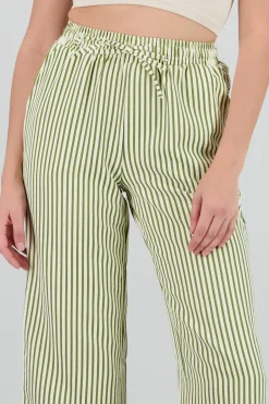 Shasa Textured Striped Pants