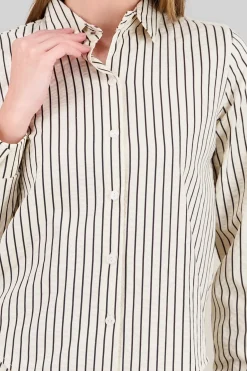 Shasa Textured Striped Print Shirt
