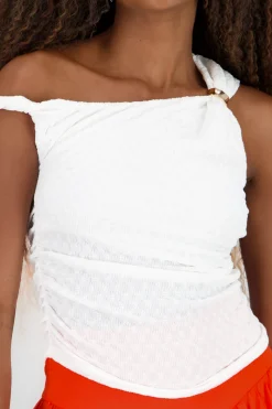 Shasa Textured Top with Ring Detail