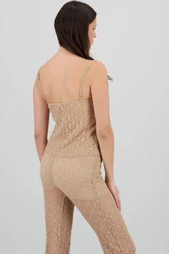 Shasa Textured Top with Slit