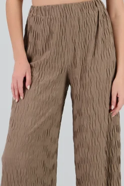 Shasa Textured Wide Leg Pants