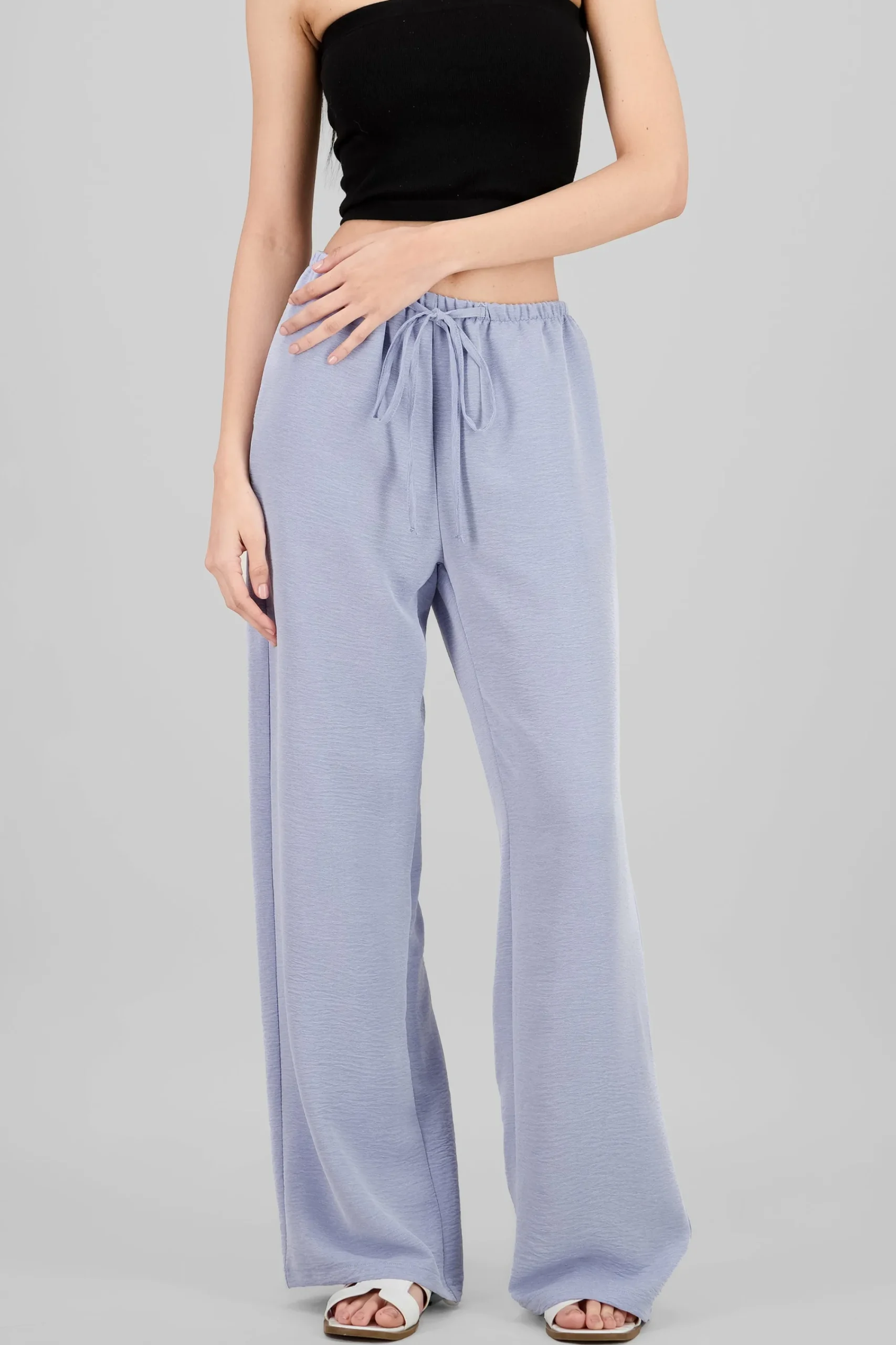 Shasa Textured Wide Leg Pants