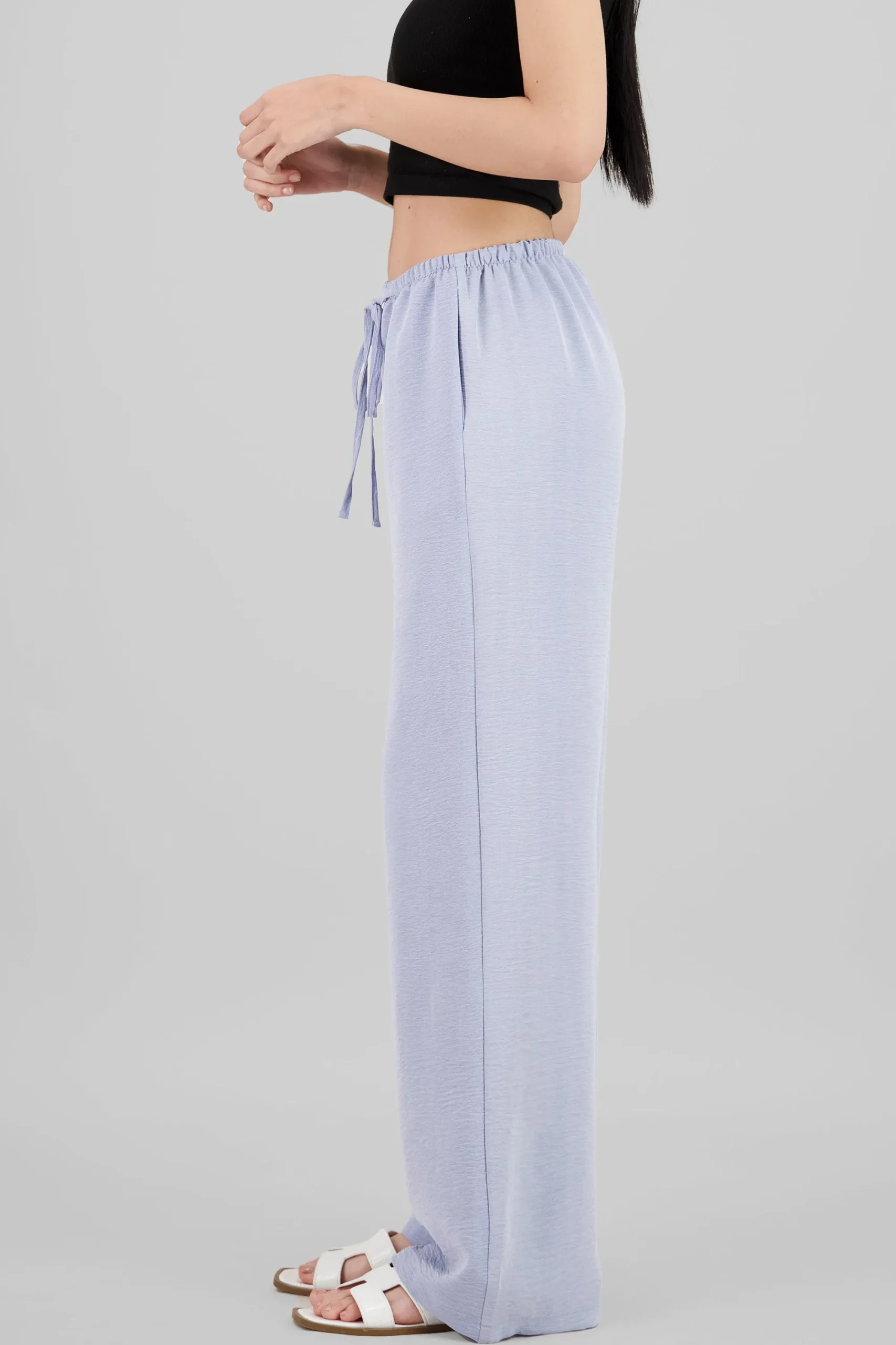 Shasa Textured Wide Leg Pants
