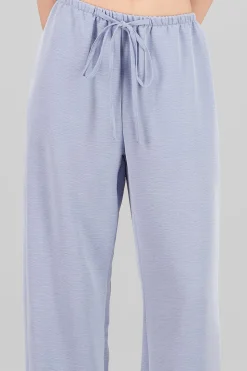 Shasa Textured Wide Leg Pants